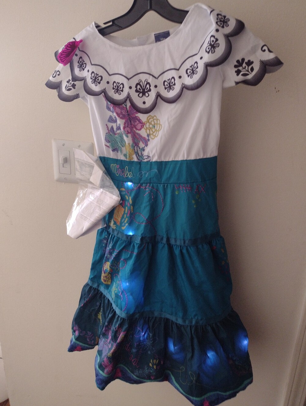 Official Disney Encanto Mirabel Light Up Halloween Costume Dress